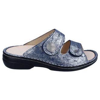 Finn Comfort Sansibar Leather Synthetic Womens Slides Sandals - Atoll - Size:UK 5