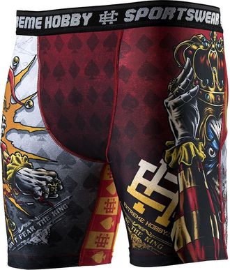 OEM Vale Tudo Killer Cards - Pantal&oacute;n Corto Para Hombre, 2 L, Color Rojo