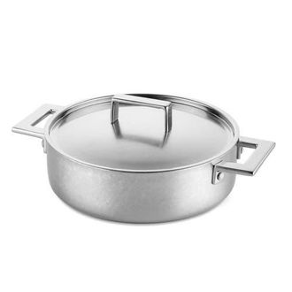 Mepra Attiva Frying Pan - Dual Handles in Pewter Silver at Nordstrom, Size Medium