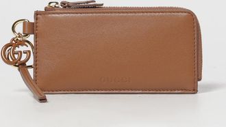 Gucci Portacarte di credito Gucci in pelle con ciondolo