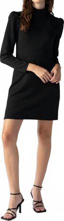 Sanctuary Jewel Button Open Back Dress In Black