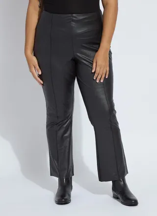 Lyss&eacute; Elysse Foiled Leather Pant Curvy