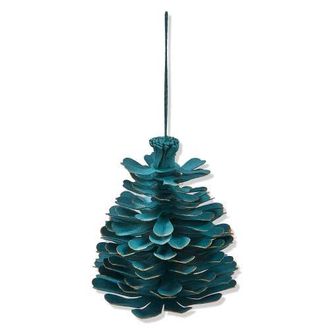 Tag Cobalt Blue Paper Pinecone Tree Ornaments Holiday Decor at Nordstrom