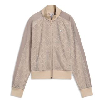 Puma (WMNS) PUMA Snake Pack Printed Short T7 Track Jacket Mouse Gray 638737-81