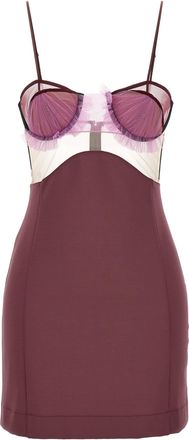 Nensi Dojaka Womens Explosive Flower Bra Dress