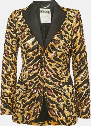 Moschino Couture Yellow/black Embellished Jacket