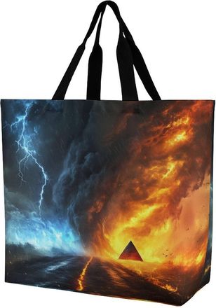 Generic Thorm Thunder Large Reusable Shopping Bag Lightweight Foldable Tote Bags Washable Shoulder Handbag