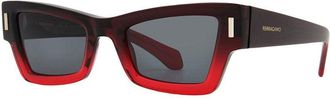 Ferragamo SF2006S 615 Gradient Transparent Dark Red/Dark Grey