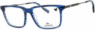 Lacoste Mens Blue Rectangular Eyeglass Frames L2925