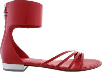 Ferragamo Clivia Florence Leather Flat Sandals, Size 7 C