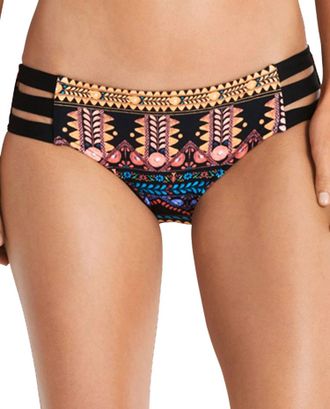 Seafolly Strappy Hipster Bikini Bottom In Sea Spice Temple