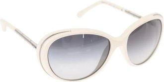 Chanel Pre-owned Accessories, female, White, Size: ONE SIZE Pre-owned Plastic Sunglasses