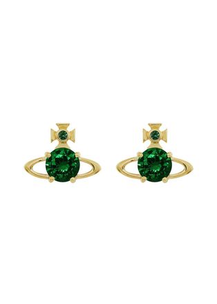 Vivienne Westwood Reina Crystal-embellished orb Stud Earrings - Green - One Size