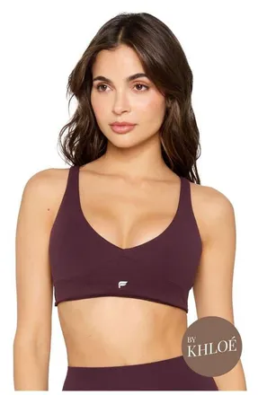 Fabletics PureLuxe Longline Low Impact Bra in Oxblood at Nordstrom, Size Xx-Large