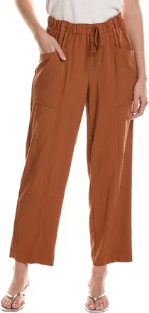 Anne Klein Petite Pull-On Pocket Straight Ankle Pant