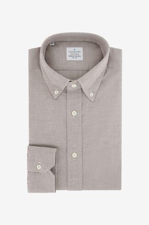 Giampaolo Langarm-Hemd aus Baumwollflanell