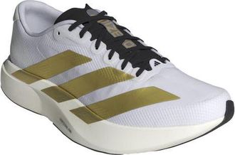 adidas Adizero Evo SL Running Shoe in White/Matte Gold/Core Black at Nordstrom, Size 10.5