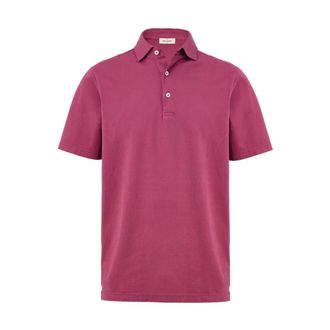Gran Sasso Polo Shirts, male, Purple, Size: L Cotton Polo