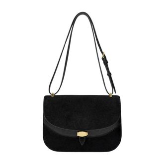 Veronica Beard Dash Saddle Bag - Dames - Tassen - Zwart - Maat: ONE Size Leer