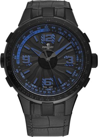Perrelet Turbine Pilot Black Dial Mens Watch A1095/2