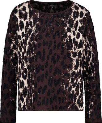 Monari Maglia Girocollo - - Knitwear - Donna - Marrone - M