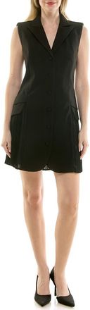 Nicole Miller Sleeveless Jacket Dress in Very Black at Nordstrom Rack, Size 12