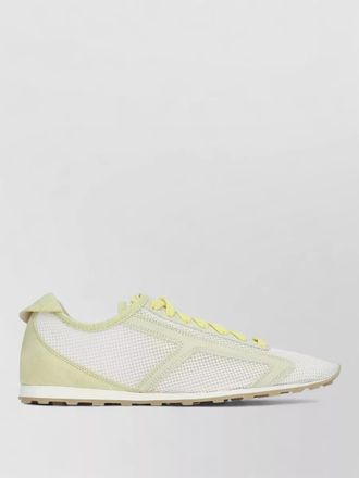 Jacquemus lace up low top mesh sneakers rubber sole