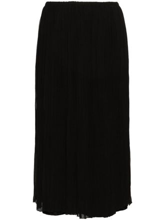 Fabiana Filippi pliss&eacute; midi skirt - Black