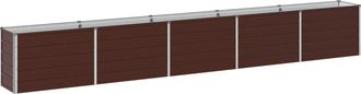 vidaXL Cama De Jard&iacute;n Elevada Marr&oacute;n 400 X 40 X 55 Cm Vidaxl