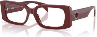 Versace 51mm Rectangle optical glasses in Red at Nordstrom