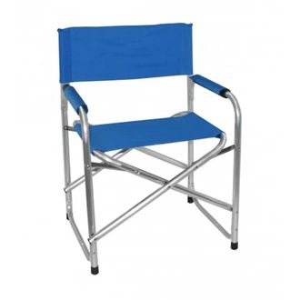 Trade Shop Trade Shop - Sedia Regista Blu In Alluminio Per Mare Pesca Spiaggia Giardino Pieghevole 490005