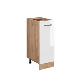 Vicco Armario De Farmacia R-line, Blanco Alto Brillo, 30 Cm Sin Encimera