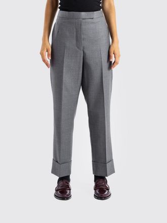 Thom Browne Pantaloni sartoriali in lana a gamba dritta con risvolto