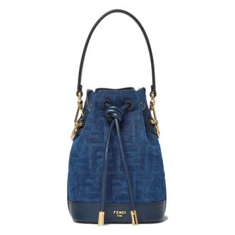 Fendi Mon Tresor Bucket Bag - female - Fendi - Bucket Bags - Blue - ONE SIZE - Bags