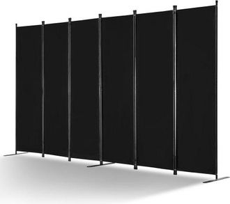 OEM Raumteiler 6 Paneele Paravent 3110 X 1805 X 450 Mm, Faltbarer Sichtschutz & Tragbarer Trennwandteiler Zur Raumtrennung, Freistehende Raumteiler F&uuml;r B&uuml;