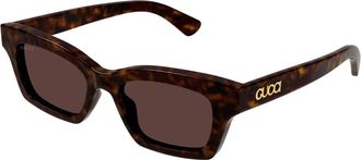 Gucci Stijlvolle zonnebril Gg 1790S 002 - Dames - Zonnebrillen - Bruin - 51 MM - Accessoires