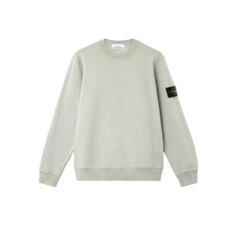 Stone Island Sweatshirts, male, Green, S, Sweatshirt