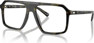 Michael Kors 57mm Square optical glasses in Green at Nordstrom