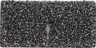 Christian Louboutin Bettina Bead-Encrusted Leather Clutch Bag