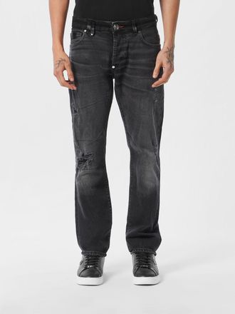 Philipp Plein Jeans flared in denim di cotone