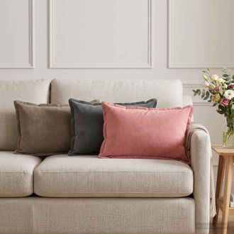 vidaXL Vidaxl Cuscino Con Cuscino Houten 6 Pz Grigio Scuro Velluto