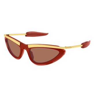 Bottega Veneta Sunglasses, female, Red, Size: 53 MM Cat-eye Sunglasses