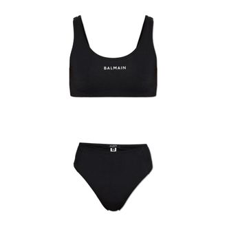 Balmain Bikinis, female, Black, Size: 2XS Two-piece swimsuit