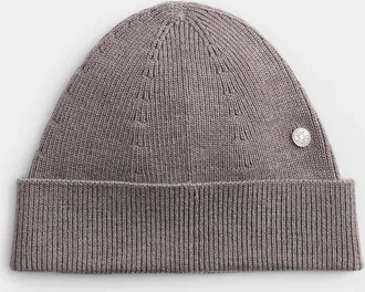 Acne Studios Mens Signature rivet fine-ribbed Tuque Hat