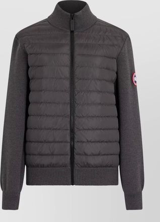 Canada Goose padded jacket mesh inserts ribbed cuffs