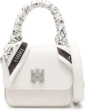 Amiri leather mini bag - women - Polyester/Bovine Leather/Polyurethane - OS - Neutrals