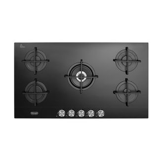 DeLonghi Placa De Cocina Empotrada Delonghi Nsl 590 Nc Negra De 90 Cm A Gas Y 5 Fuegos