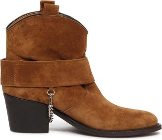 Via Roma 15 Su&egrave;de Laarzen Gemaakt in Itali&euml; - Dames - Cowboylaarzen - Bruin - 36 1/2 EU - Su&egrave;de - Schoenen