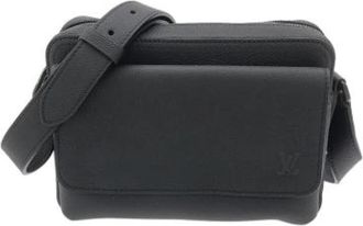 Louis Vuitton Pre-owned Schoudertas - Heren - Vintage Schoudertas - Zwart - ONE Size - Leer - Vintage