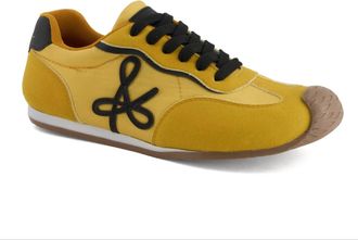 Andrea Womens Casual Sneakers In Yellow